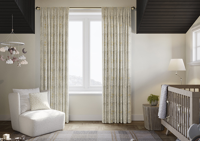 William Morris At Home Larkspur, Flint - Made to Measure Curtains - Image 3